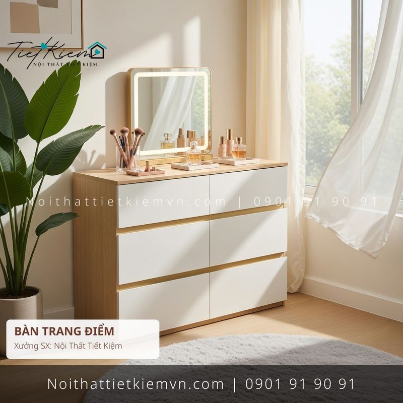 39+ mẫu bàn trang điểm hiện đại đẽp cho căn hộ giá rẻ - Bàn Trang Điểm - Nội Thất Tiết Kiệm