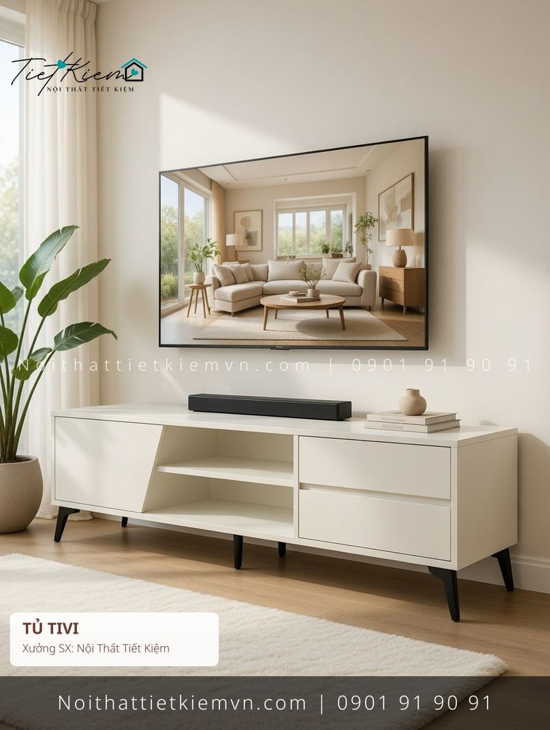 39 mẫu kệ tivi gỗ cho studio giá rẻ - Kệ Tủ Tivi - Nội Thất Tiết Kiệm