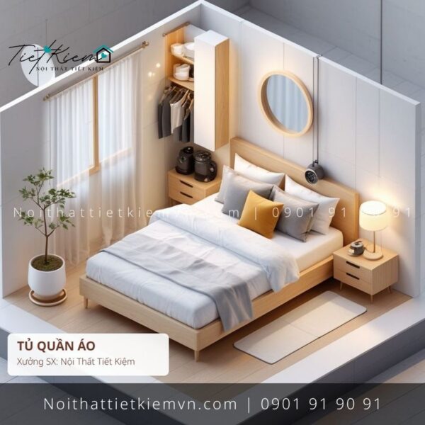39+ tủ quần áo hiện đại viral giá rẻ 1 Tủ Quần Áo Nội Thất Tiết Kiệm HCM