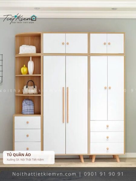 39+ tủ quần áo thông minh biệt thự sang trọng giá rẻ 1 Tủ Quần Áo Nội Thất Tiết Kiệm HCM