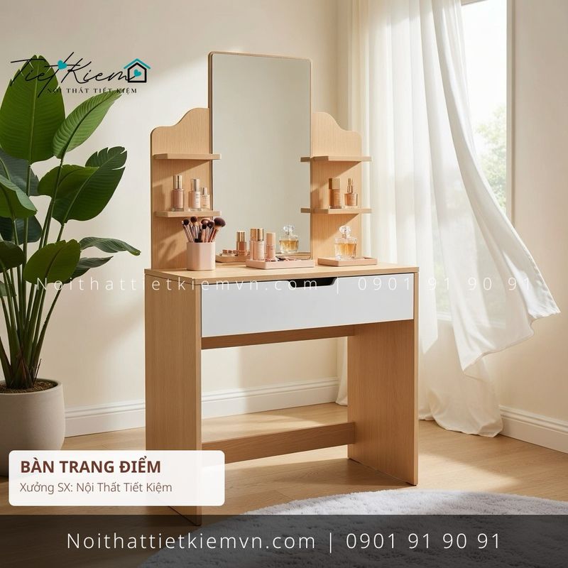 Bàn Trang Điểm đẹp giá rẻ tại Nội Thất Tiết Kiệm HCM 52+ bàn trang điểm cánh kính cánh lật đẹp giá rẻ - Bàn Trang Điểm - Nội Thất Tiết Kiệm