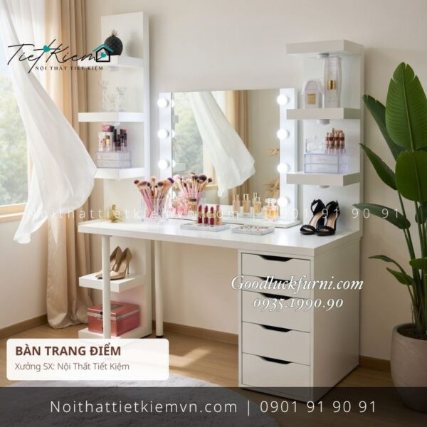 52+ bàn trang điểm đẹp nhà phố đẹp giá rẻ 1 Bàn Trang Điểm Nội Thất Tiết Kiệm HCM