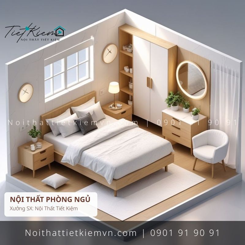52 mẫu giường đẹp gỗ chung cư giá rẻ - Giường Ngủ - Nội Thất Tiết Kiệm