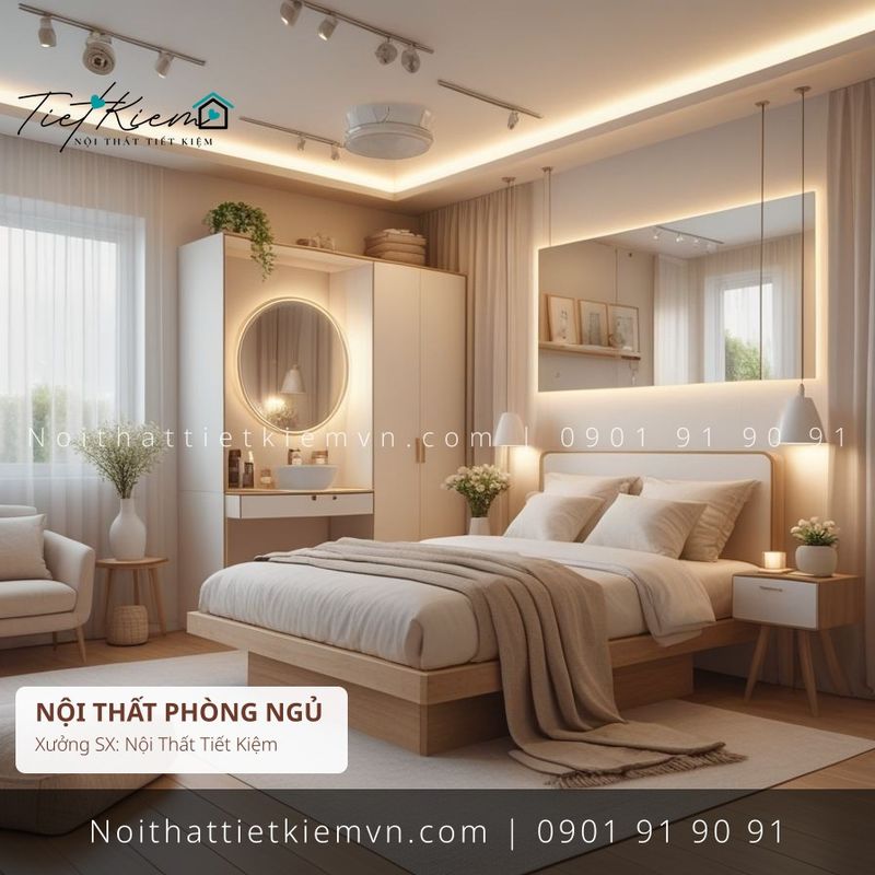 52 mẫu giường đẹp gỗ chung cư giá rẻ - Giường Ngủ - Nội Thất Tiết Kiệm