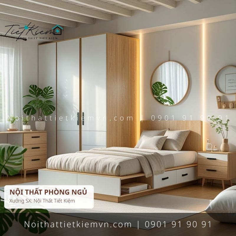 Giường Ngủ đẹp giá rẻ tại Nội Thất Tiết Kiệm HCM 52+ mẫu giường đơn mini thông minh giá rẻ - Giường Ngủ - Nội Thất Tiết Kiệm