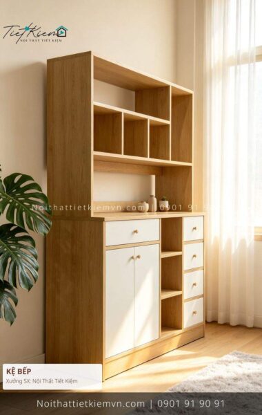 52+ mẫu kệ bếp lớn màu trắng cho chung cư giá rẻ 1 Kệ Bếp Nội Thất Tiết Kiệm HCM