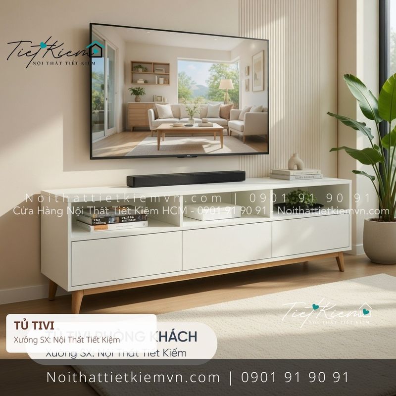 52 mẫu kệ tivi nhỏ gọn HCM giá rẻ - Kệ Tủ Tivi - Nội Thất Tiết Kiệm