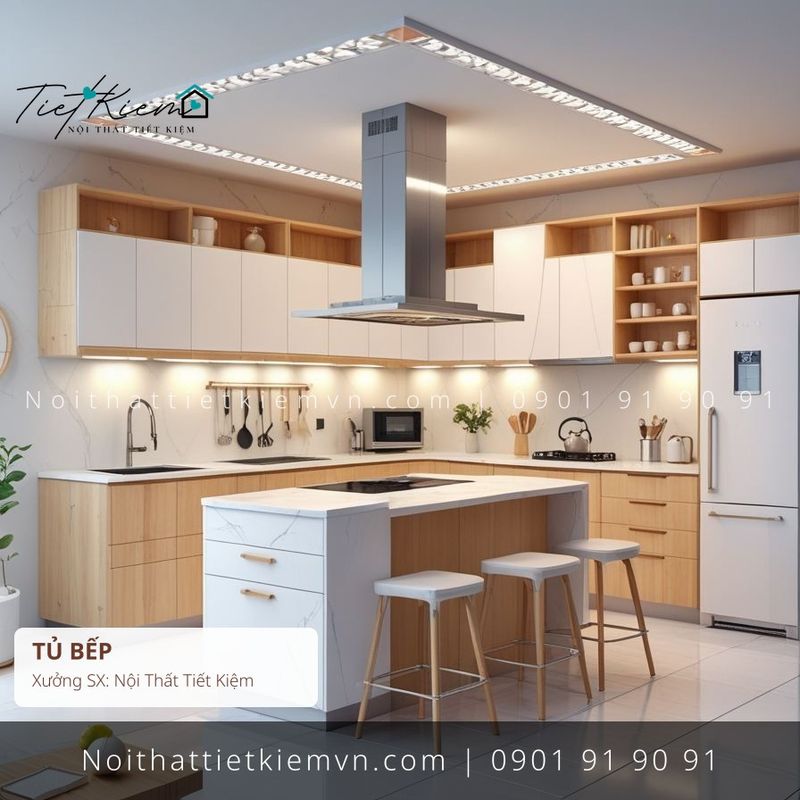 52+ mẫu tủ bếp cánh mở thiết kế riêng giá rẻ - Tủ Bếp - Nội Thất Tiết Kiệm