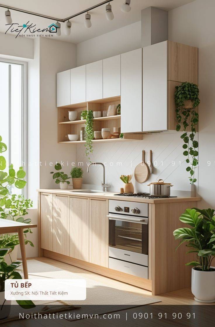 52+ mẫu tủ bếp cánh mở thiết kế riêng giá rẻ - Tủ Bếp - Nội Thất Tiết Kiệm