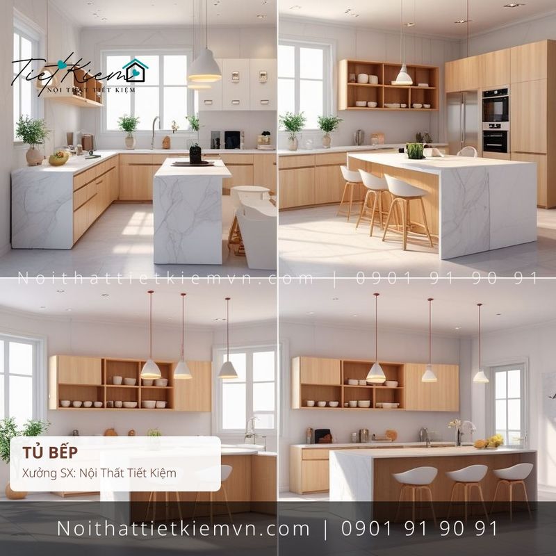 52+ mẫu tủ bếp cánh mở thiết kế riêng giá rẻ - Tủ Bếp - Nội Thất Tiết Kiệm
