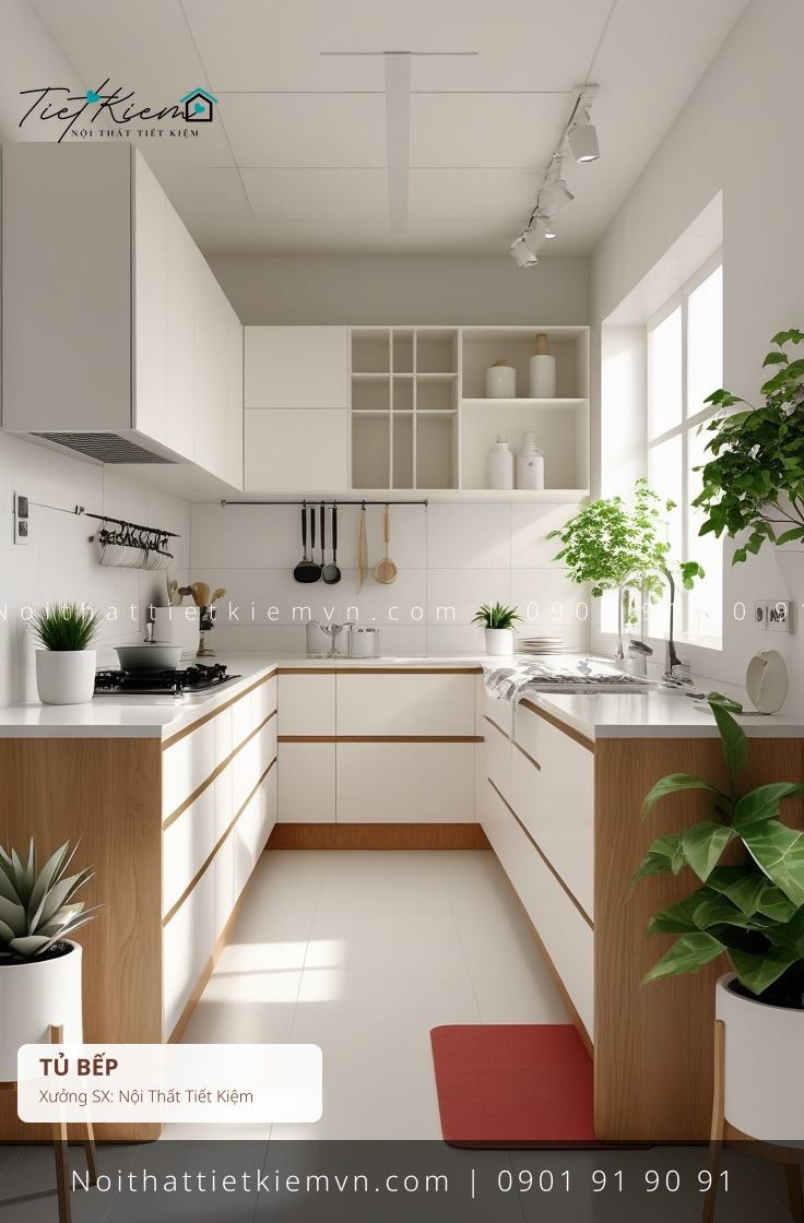 52+ mẫu tủ bếp cánh mở thiết kế riêng giá rẻ - Tủ Bếp - Nội Thất Tiết Kiệm