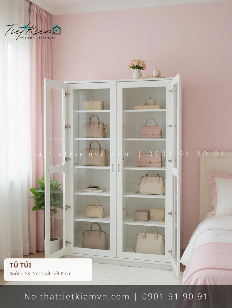 52+ mẫu tủ đựng túi showroom hiện đại giá rẻ - Tủ Túi - Nội Thất Tiết Kiệm