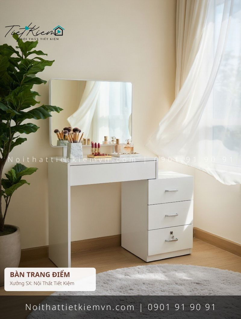 79 mẫu bàn trang điểm gỗ Bình Thạnh giá rẻ - Bàn Trang Điểm - Nội Thất Tiết Kiệm