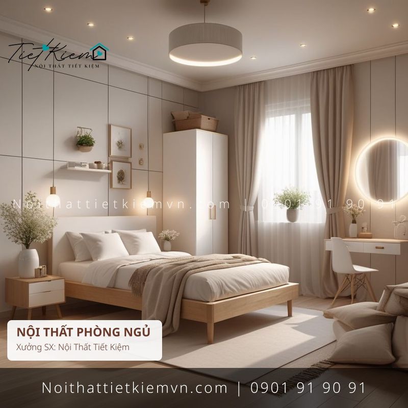 79+ mẫu giường 1m8 có gương đẹp giá rẻ - Giường Ngủ - Nội Thất Tiết Kiệm