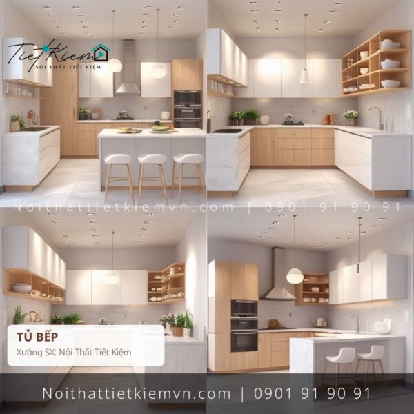 79+ mẫu tủ bếp MDF quận 3 giá rẻ 1 Tủ Bếp Nội Thất Tiết Kiệm HCM