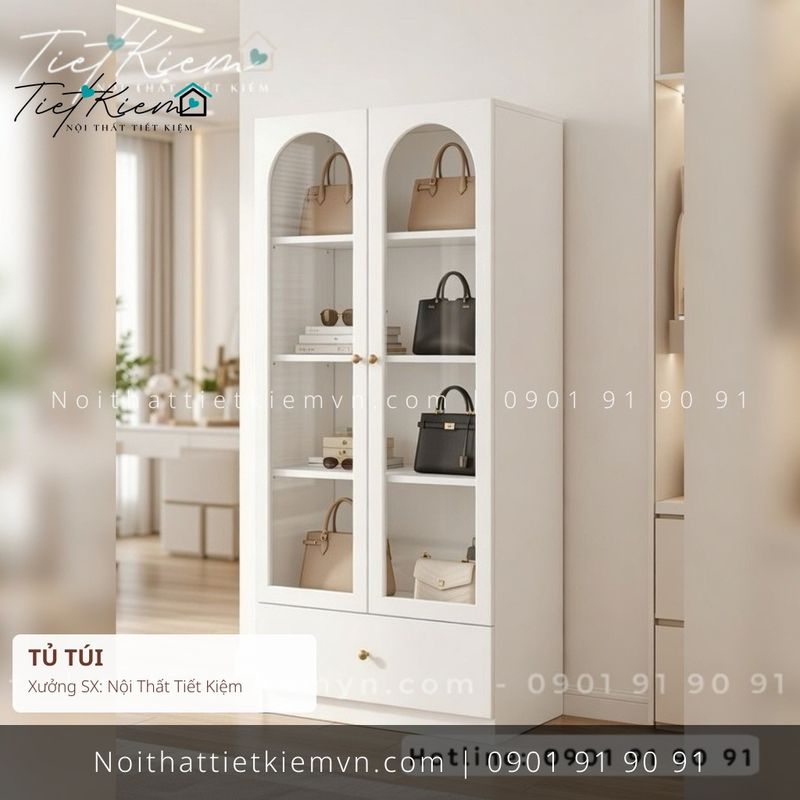 Tủ Túi đẹp giá rẻ tại Nội Thất Tiết Kiệm HCM 79+ tủ đựng túi xách gỗ Thủ Đức giá rẻ - Tủ Túi - Nội Thất Tiết Kiệm