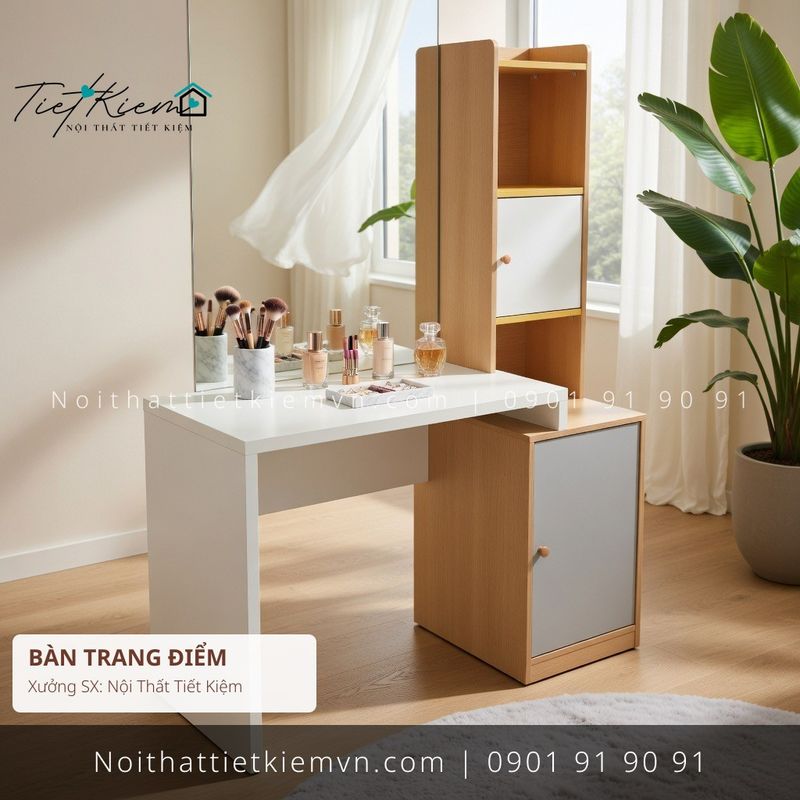 Bàn Trang Điểm đẹp giá rẻ tại Nội Thất Tiết Kiệm HCM 9+ mẫu bàn trang điểm cao cấp cánh lật cho căn hộ giá rẻ - Bàn Trang Điểm - Nội Thất Tiết Kiệm