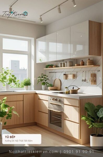 9 mẫu thi công tủ bếp nhanh giá rẻ hcm
