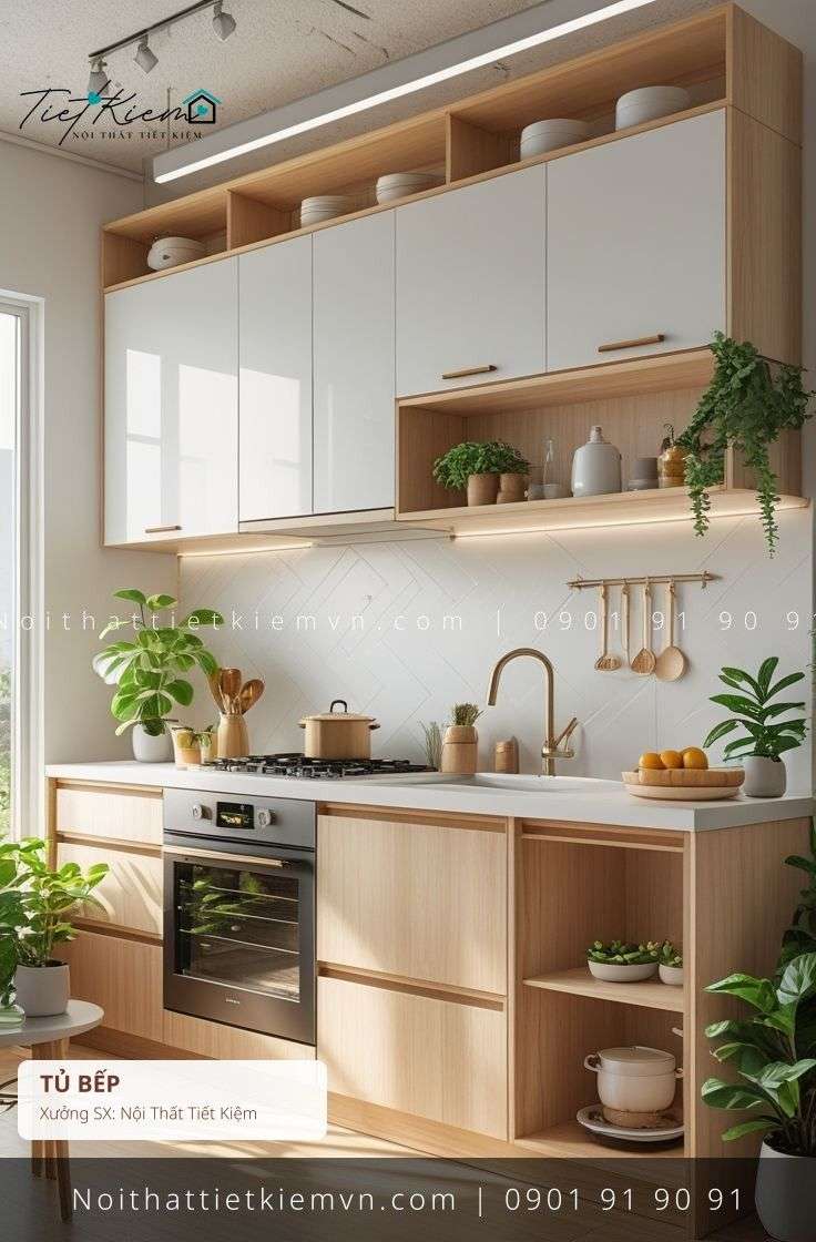 9+ tủ bếp cánh lùa lớn đẽp giá rẻ - Tủ Bếp - Nội Thất Tiết Kiệm