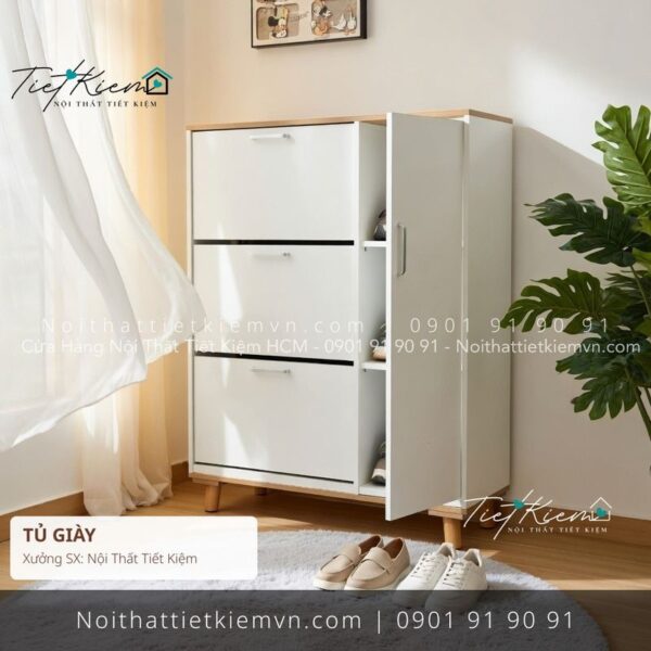 9+ tủ giầy thông minh cánh lật đẽp giá rẻ 1 Tủ Giày Nội Thất Tiết Kiệm HCM