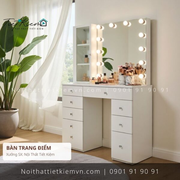 99 mẫu bàn trang điểm cánh mở gia đình HCM giá rẻ 1 Bàn Trang Điểm Nội Thất Tiết Kiệm HCM