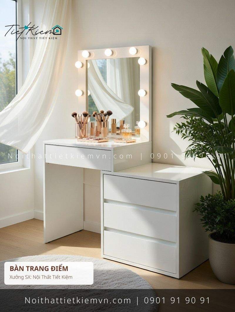Bàn Trang Điểm đẹp giá rẻ tại Nội Thất Tiết Kiệm HCM 99+ mẫu bàn trang điểm cánh mở Hàn Quốc hiện đại giá rẻ - Bàn Trang Điểm - Nội Thất Tiết Kiệm