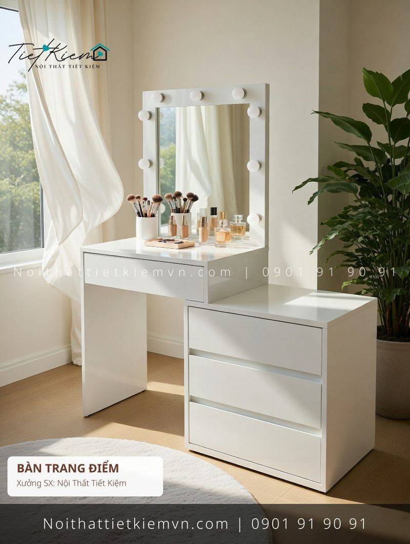 Bàn Trang Điểm đẹp giá rẻ tại Nội Thất Tiết Kiệm HCM 99+ mẫu bàn trang điểm cánh mở Hàn Quốc hiện đại giá rẻ - Bàn Trang Điểm - Nội Thất Tiết Kiệm