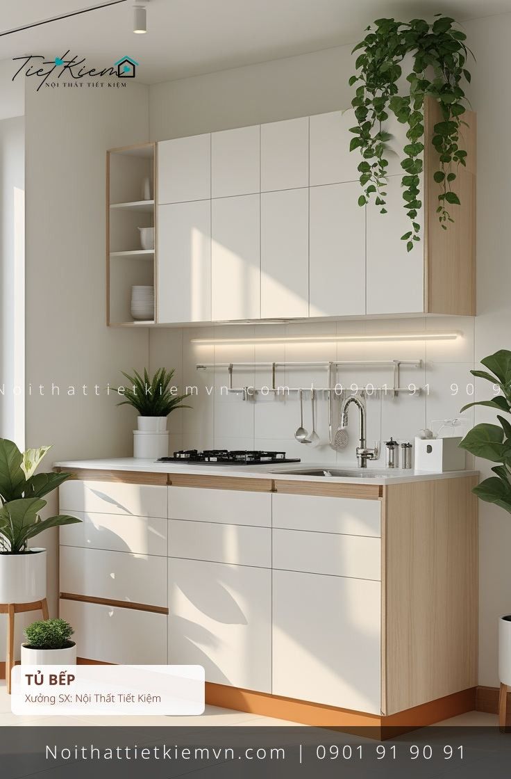 99+ mẫu tủ bếp cánh mở 90cm giá rẻ - Tủ Bếp - Nội Thất Tiết Kiệm