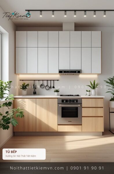 99 mẫu tủ bếp cánh mở đẽp cho chung cư giá rẻ 1 Tủ Bếp Nội Thất Tiết Kiệm HCM