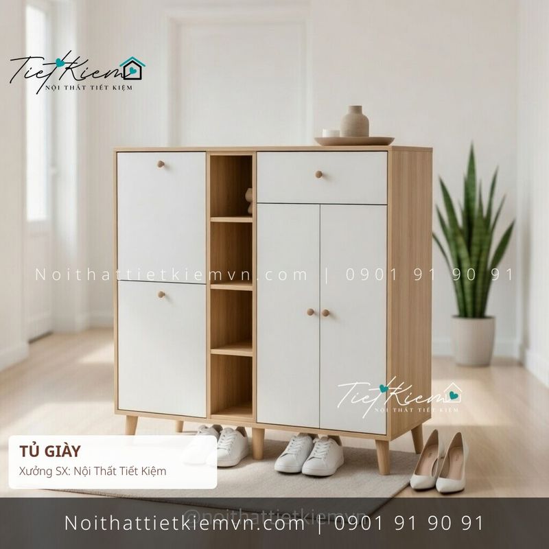 99+ mẫu tủ giầy cửa mở cửa lùa cho chung cư giá rẻ - Tủ Giày - Nội Thất Tiết Kiệm