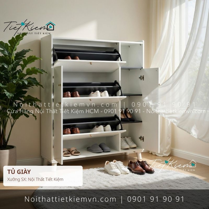 99+ tủ dép giầy đẹp phòng khách giá rẻ - Tủ Giày - Nội Thất Tiết Kiệm