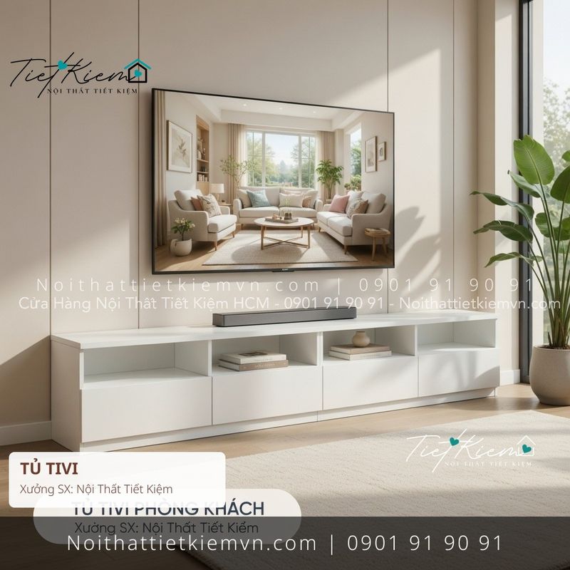 99+ tủ tivi gỗ thông minh cho căn hộ giá rẻ - Kệ Tủ Tivi - Nội Thất Tiết Kiệm
