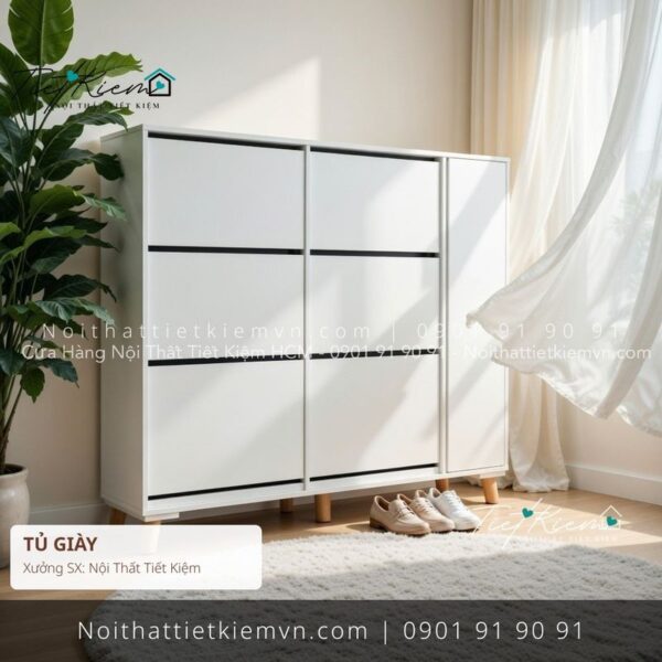 mẫu tủ để giầy thông minh cho căn hộ giá rẻ