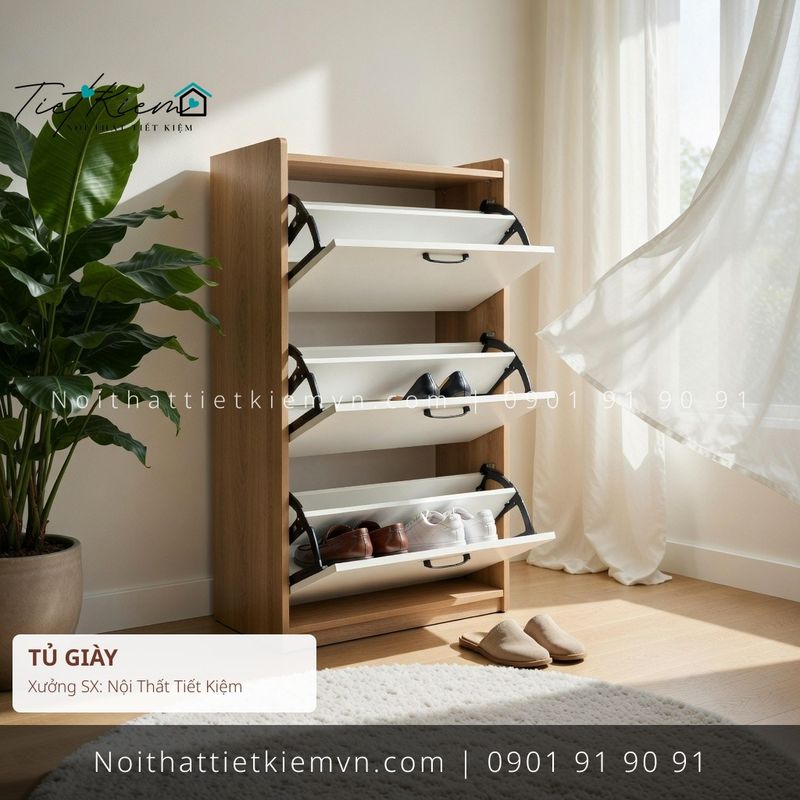 mua tủ giầy thông minh đẽp giá rẻ - Tủ Giày - Nội Thất Tiết Kiệm