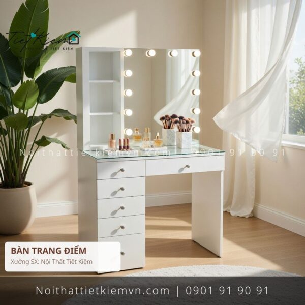 top 19 bàn trang điểm đẹp sang trọng cho showroom giá rẻ 1 Bàn Trang Điểm Nội Thất Tiết Kiệm HCM