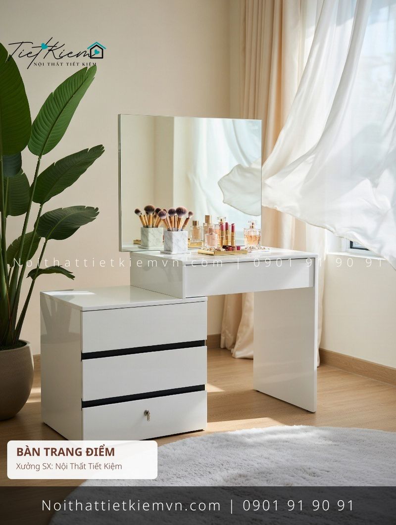 top 19 bàn trang điểm đẹp sang trọng cho showroom giá rẻ - Bàn Trang Điểm - Nội Thất Tiết Kiệm