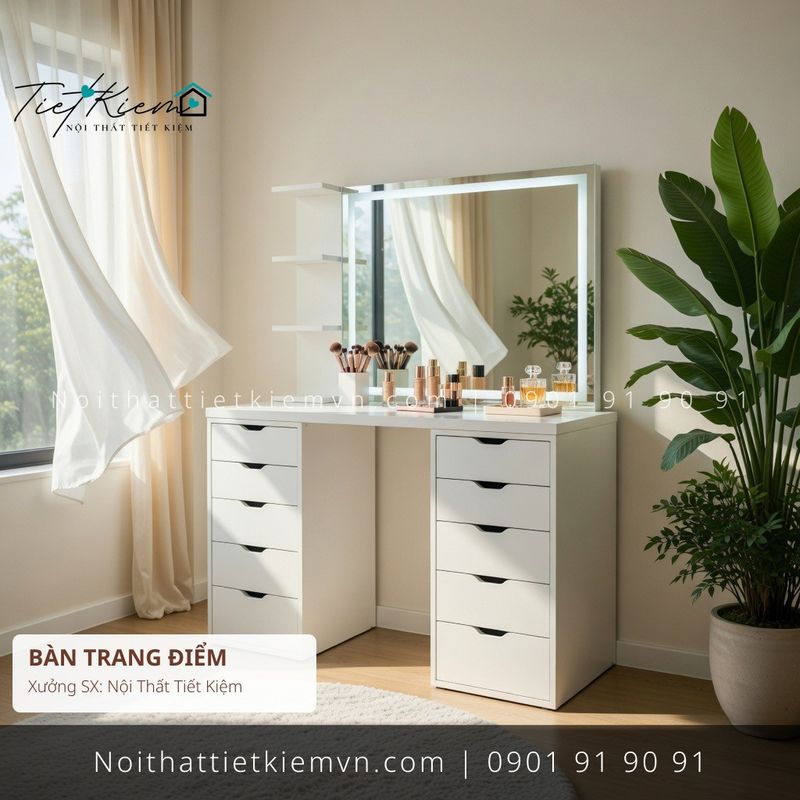 top 19 bàn trang điểm đẹp sang trọng cho showroom giá rẻ - Bàn Trang Điểm - Nội Thất Tiết Kiệm