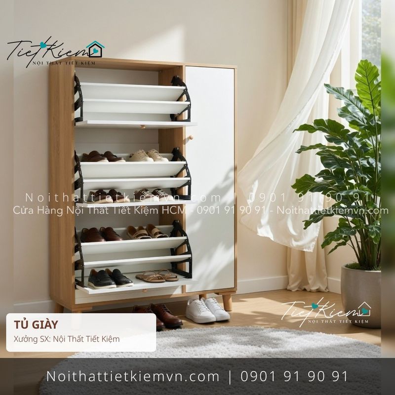 Tủ Giày đẹp giá rẻ tại Nội Thất Tiết Kiệm HCM top 19 tủ giầy dép 2m giá rẻ - Tủ Giày - Nội Thất Tiết Kiệm