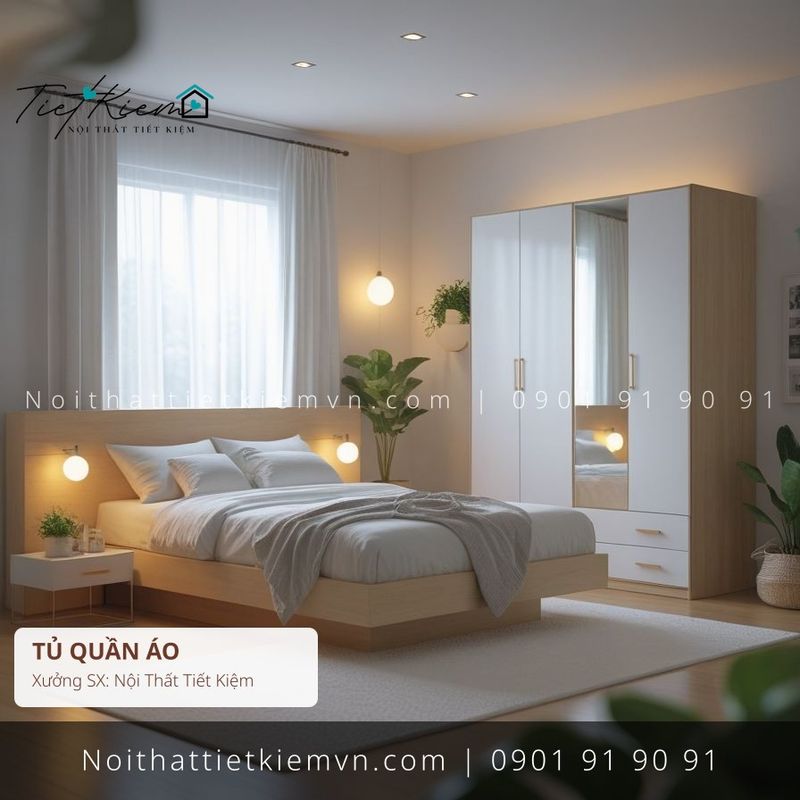 top 19 tủ quần áo minimal hiện đại giá rẻ - Tủ Quần Áo - Nội Thất Tiết Kiệm