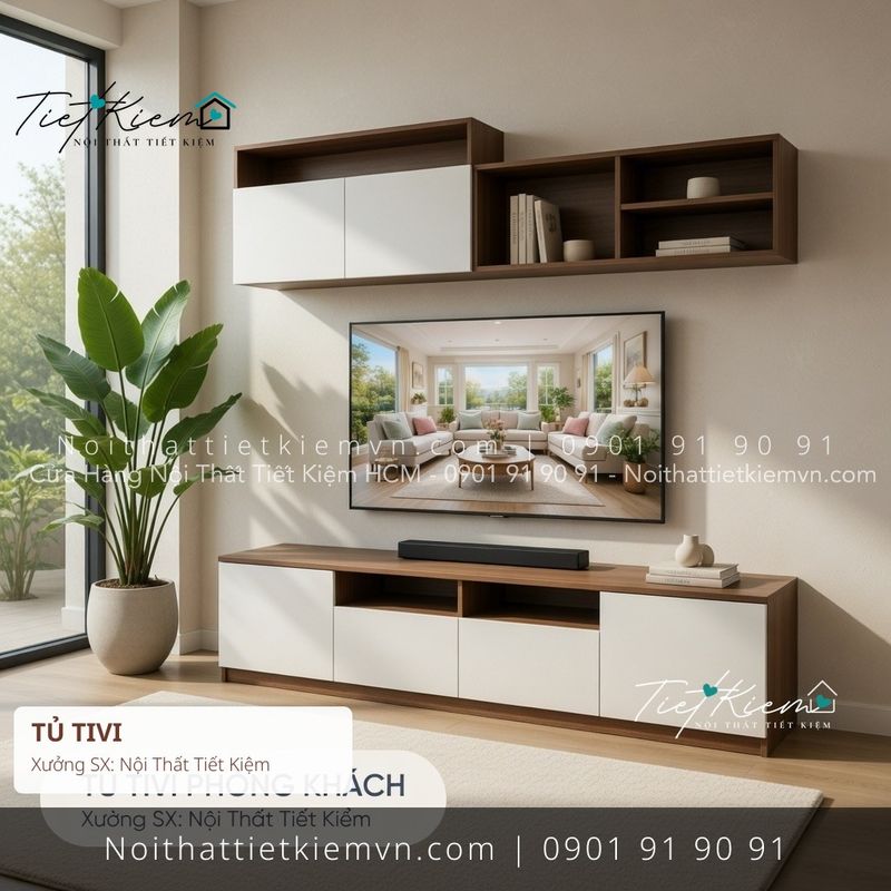 top 19 tủ tivi MDF chung cư đẽp giá rẻ - Kệ Tủ Tivi - Nội Thất Tiết Kiệm