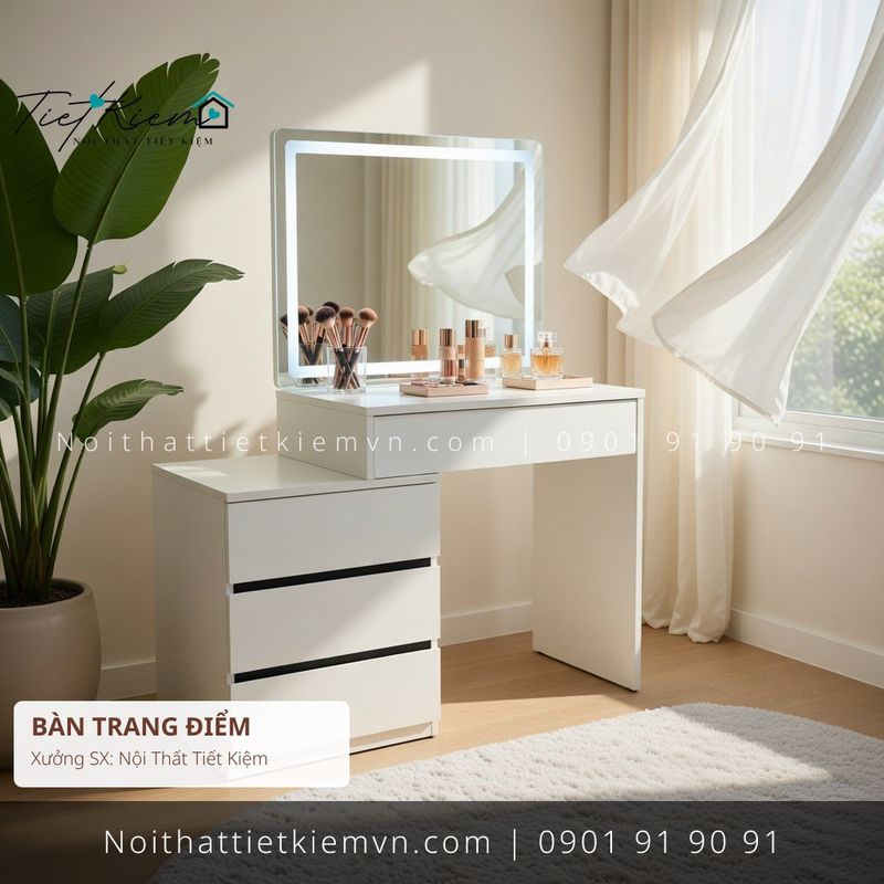 Bàn Trang Điểm đẹp giá rẻ tại Nội Thất Tiết Kiệm HCM top 3 các mẫu bàn trang điểm thông minh nổi tiếng giá rẻ - Bàn Trang Điểm - Nội Thất Tiết Kiệm