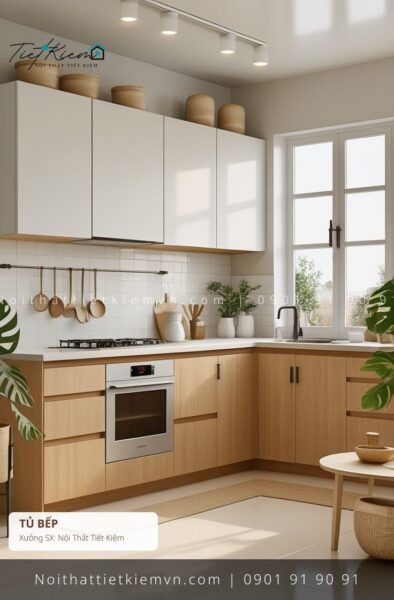 top 3 các mẫu tủ bếp cửa kính cao cấp cho văn phòng giá rẻ 1 Tủ Bếp Nội Thất Tiết Kiệm HCM