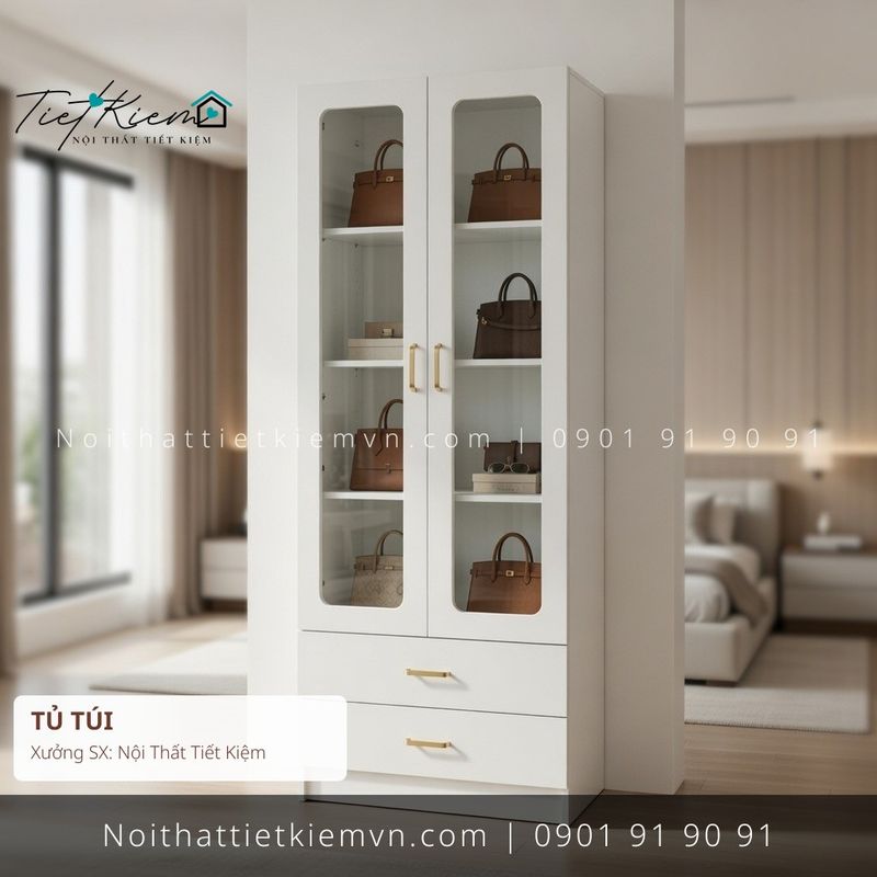 top 3 các mẫu tủ túi trưng bày cao đẽp giá rẻ - Tủ Túi - Nội Thất Tiết Kiệm