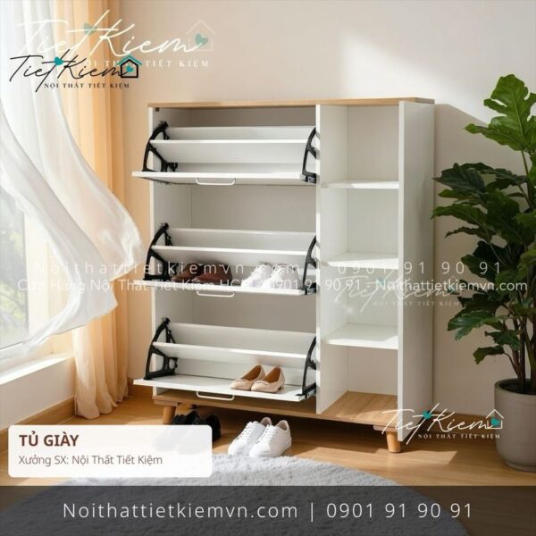 top 3 tủ giầy dép thanh lịch giá rẻ 1 Tủ Giày Nội Thất Tiết Kiệm HCM