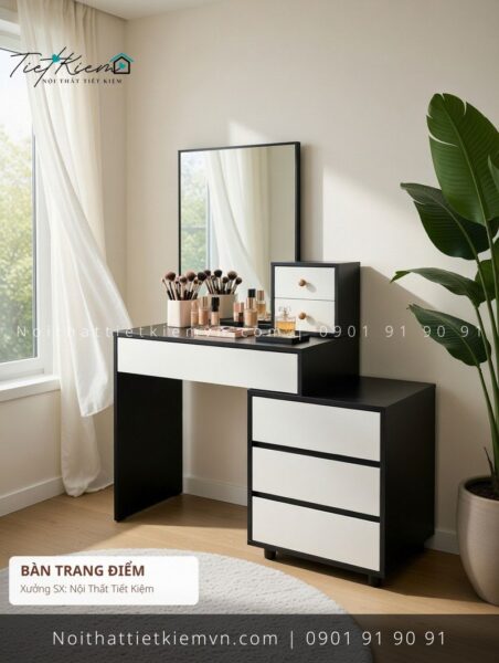 top 39 các mẫu bàn trang điểm giá rẻ màu sồi cho phòng khách 1 Bàn Trang Điểm Nội Thất Tiết Kiệm HCM