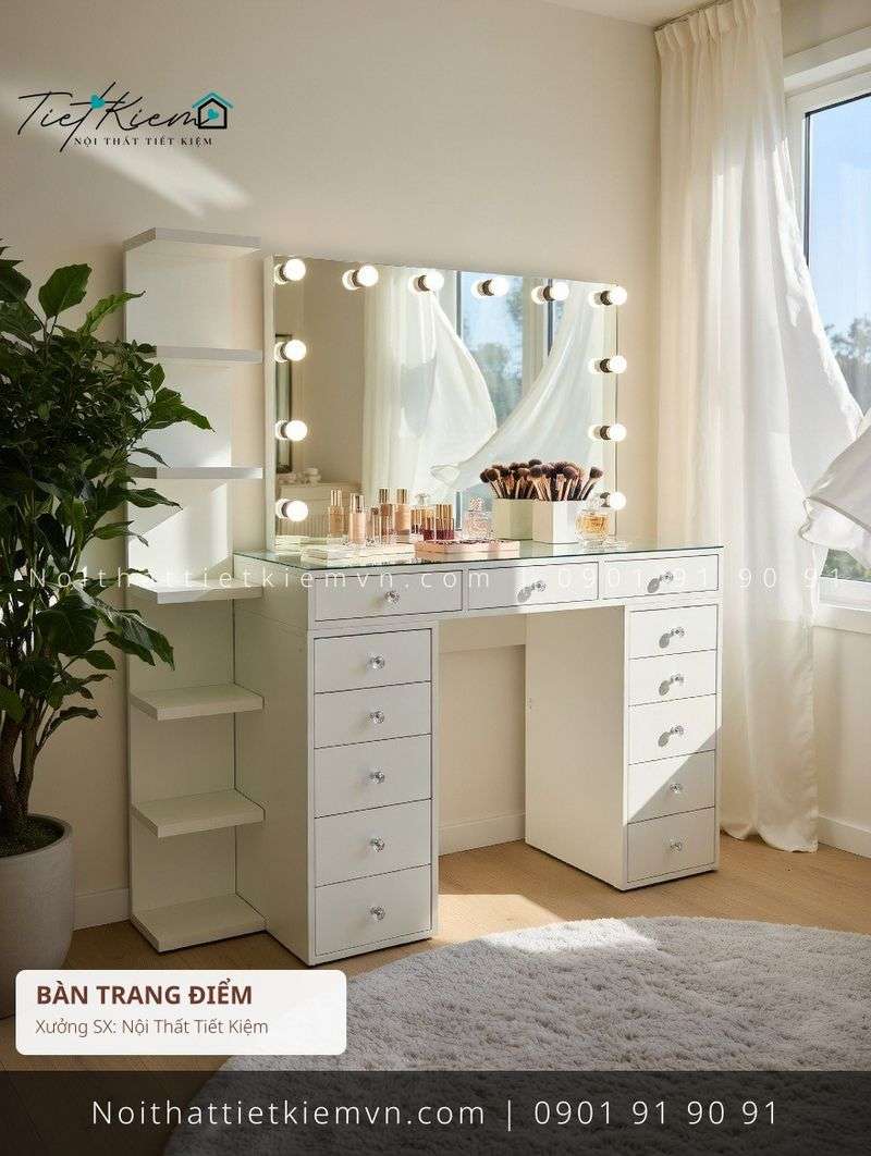 Bàn Trang Điểm đẹp giá rẻ tại Nội Thất Tiết Kiệm HCM top 39 các mẫu bàn trang điểm giá rẻ màu sồi cho phòng khách - Bàn Trang Điểm - Nội Thất Tiết Kiệm