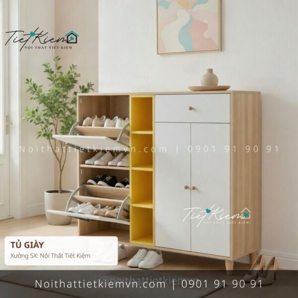 top 39 các mẫu tủ giầy cửa mở giá rẻ cho khách sạn 1 Tủ Giày Nội Thất Tiết Kiệm HCM