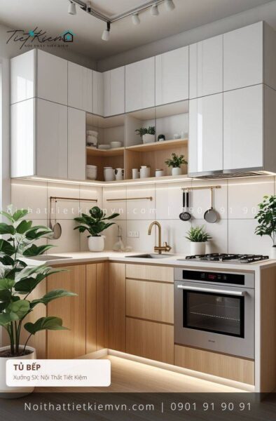 top 52 tủ bếp cổ điển mini HCM giá rẻ 1 Tủ Bếp Nội Thất Tiết Kiệm HCM