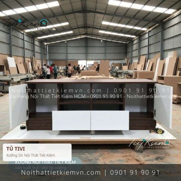 top 52 tủ tivi treo tường phối trắng giá rẻ 1 Kệ Tủ Tivi Nội Thất Tiết Kiệm HCM