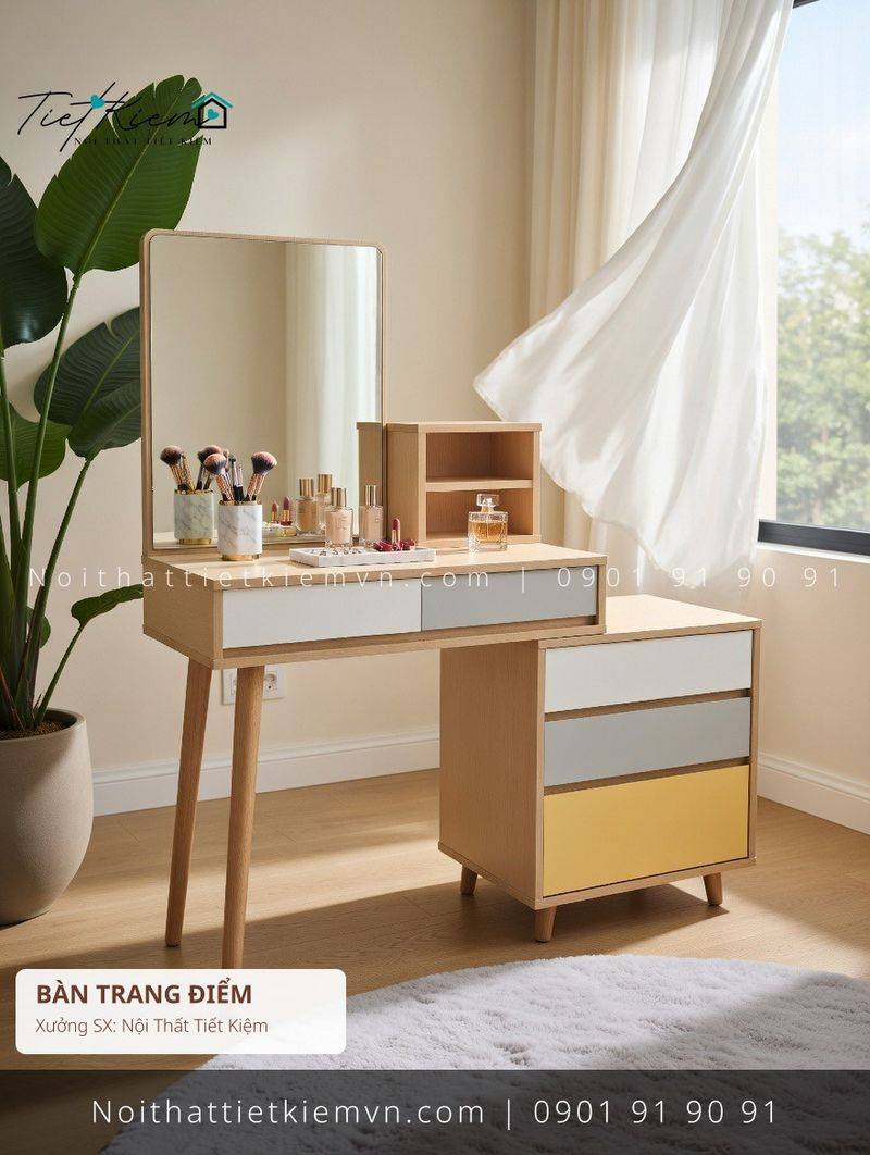 top 79 bàn trang điểm đẹp gỗ cho salon giá rẻ - Bàn Trang Điểm - Nội Thất Tiết Kiệm